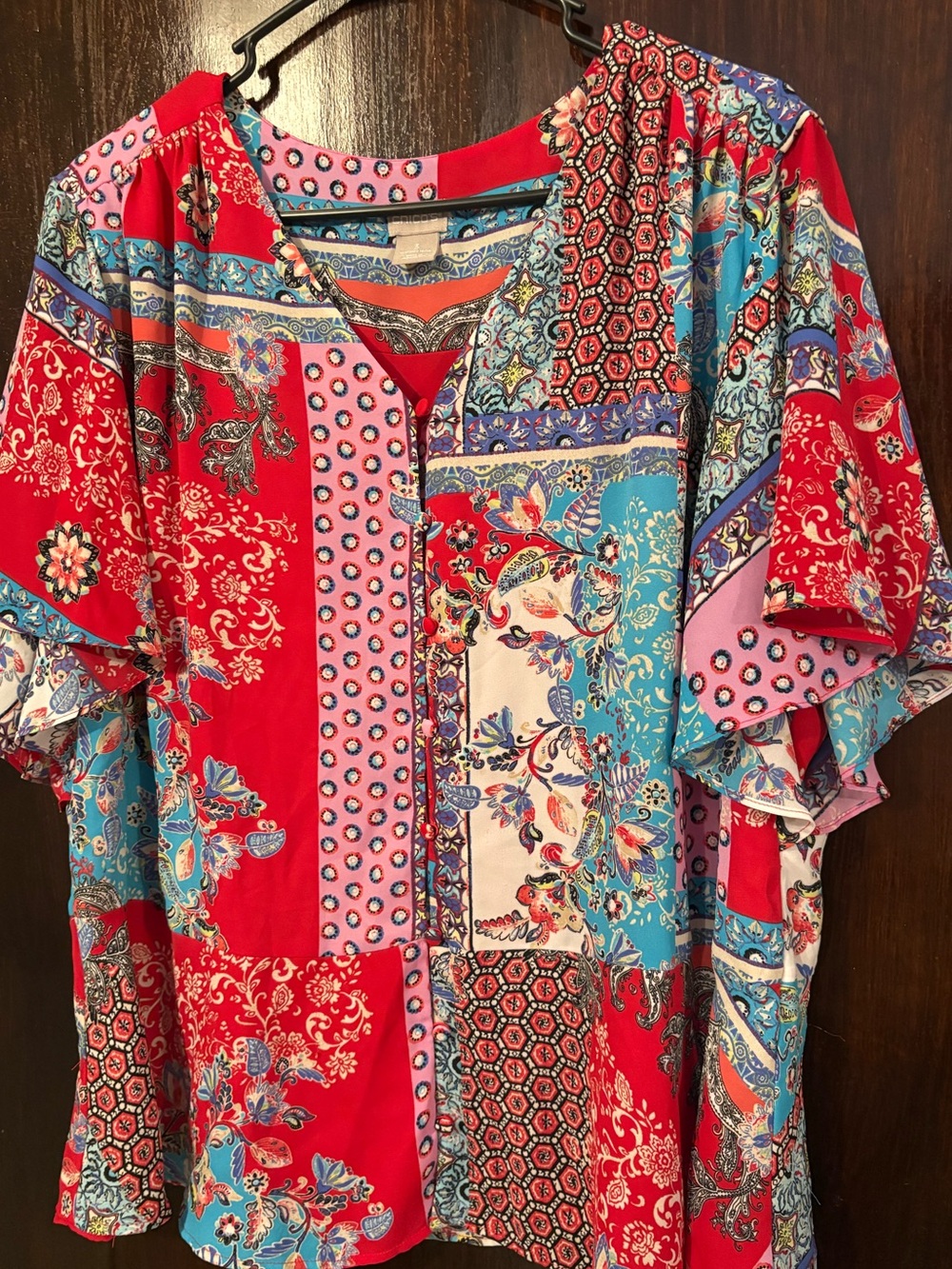Bundle 3 for $25. Chico's Patchwork Print Top. Size Xzl (3 Chicos).